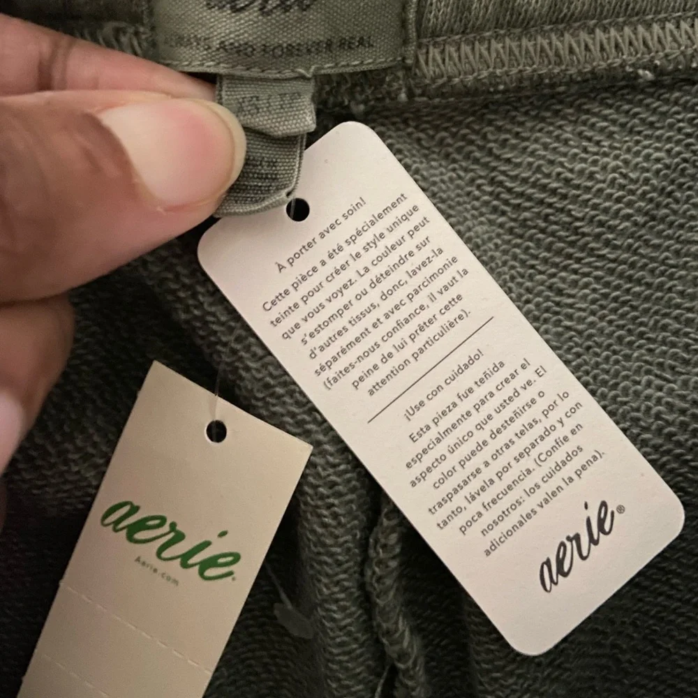 Aerie Women’s Olive Green Cotton Blend Sweatpants Size XS